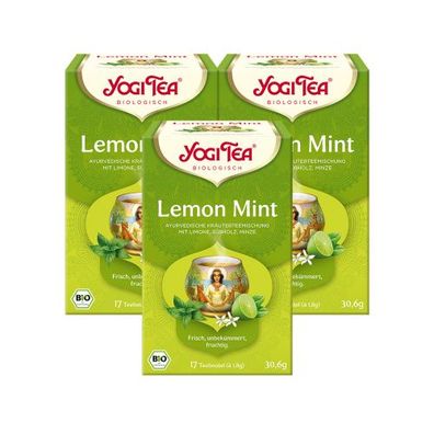 3 x BIO YOGI TEA Lemon Mint | 3 x 30,6g