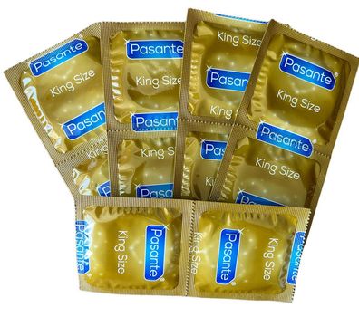 12 / 24 Stück Pasante King Size Kondome extra groß Gleitmittel XXL MHD 06-26
