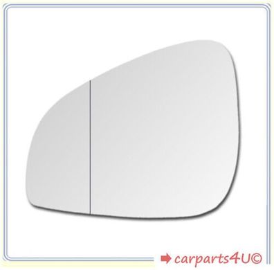 Spiegel Spiegelglas für Peugeot 407 2010-2015 Links Asphärisch