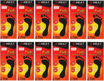 Fußsohlenwärmer Sohlenwärmer Fußwärmer Pads für Schuhe 12 Paar Heat Feet