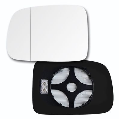 Spiegelglas mit Platte für HONDA CRV CR-V 1996-2006 Beheizbar Links Asphärisch