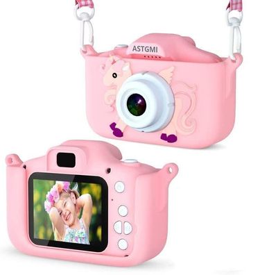 ASTGMI Kinder Kamera 2.0 Display Digitalkamera 1080P HD Anti-Drop Fotoapparat
