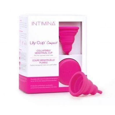 Intimina Lily Cup Compact Gr. B, Zusammenklappbare Menstruationstasse