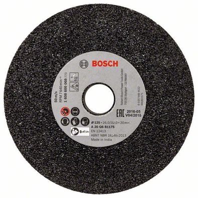 Bosch Schleifscheibe f?r Geradschleifer, 125 mm, 20 mm, 20