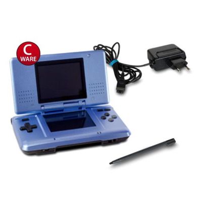 Nintendo DS Konsole Metallic Hellblau mit Ladekabel #60C