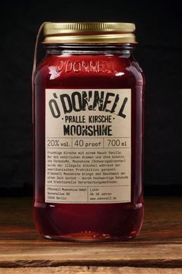 O´Donnell Moonshine Pralle Kirsche, 0,7 l, 20 % vol.