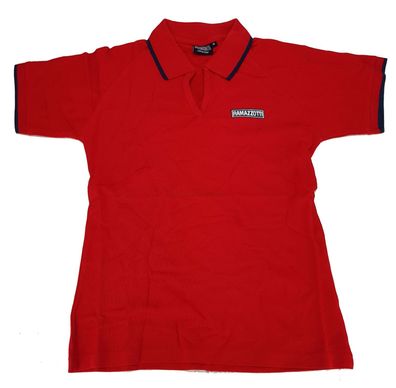 3x Ramazzotti Poloshirt Polo Shirt Hemd T-Shirt 100% Baumwolle - Rot Größe S