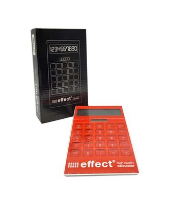 2x Effect Taschenrechner in Rot mit Geschenkverpackung