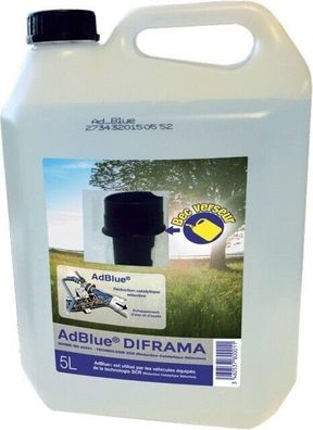 5 Liter Diframa AdBlue® Harnstoff mit Einfüllstutzen EURO4/ O5/ O6 Diesel