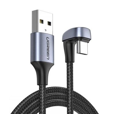 Ugreen Nylon-Winkelkabel USB-Kabel - USB Typ C 1 m 3 A 18 W Quick Charge AFC FCP ...