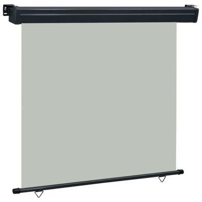 vidaXL Balkon-Seitenmarkise 160 × 250 cm Grau