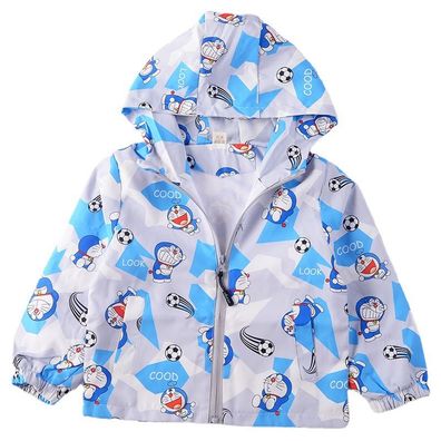 Baby Anime Doraemon Zipper Hoody Winterjacken Baby Süß Mantel Outdoorjacken