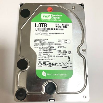 Western Digital Blue Green Black Purple Festplatte 3,5" HDD WD 1000GB 1TB 7200