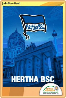 Hertha BSC Decke Fleecedecke Kuscheldecke Logo Coral Fleece Gr.150x200cm NEU