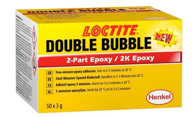 Loctite DOUBLE BUBBLE 3 G 5 Minuten 2K Epoxid Klebstoff (Mix & Fix) 1VE=50 St?ck