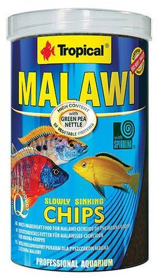 Tropical Malawi Chips 1000ml Zierfisch Alleinfutter Barsche Pflanzenfresser