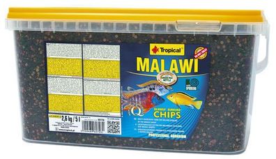 Tropical Malawi Chips 5000 ml Zierfisch Alleinfutter Cichliden Mbunas