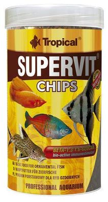 Tropical SuperVit Chips 1000 ml Futter für Fische Welse Schmerlen Bodenfische