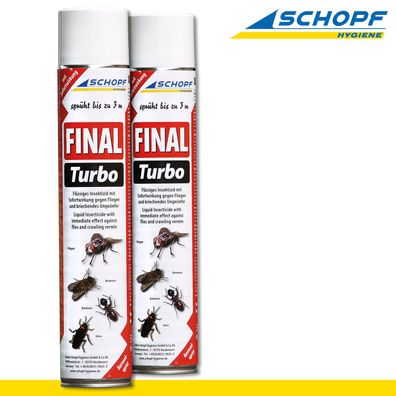 Schopf Hygiene 2 x 750 ml Final Turbo Spray