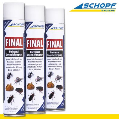 Schopf Hygiene 3 x 750 ml Final Universal Spray