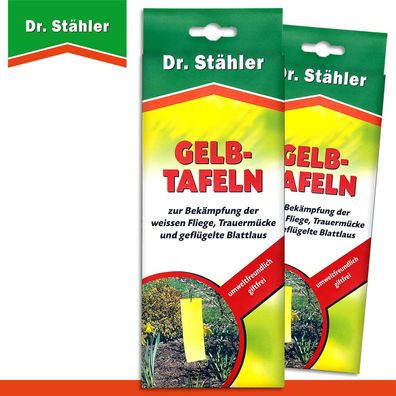 Dr. Stähler 2 x 6 Stück Gelb-Tafeln (200 x 80 mm)