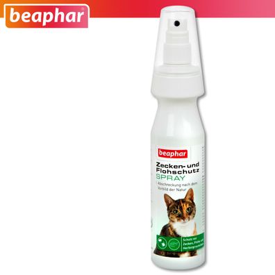 Beaphar 150 ml Flohschutz Spray für Katzen Zeckenschutz Anwendung Fell