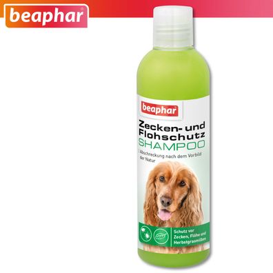 Beaphar 250 ml Zecken- und Flohschutz Shampoo für Katzen und Hunde
