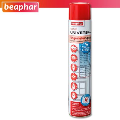 Beaphar 750 ml Total Universal Ungeziefer Spray Umgebungsspray Zecken Flöhe