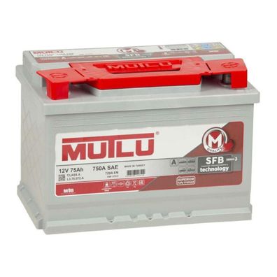 MUTLU Autobatterie 12 Volt 75 Ah SFB PKW ersetzt 80Ah 68Ah 72Ah 74Ah