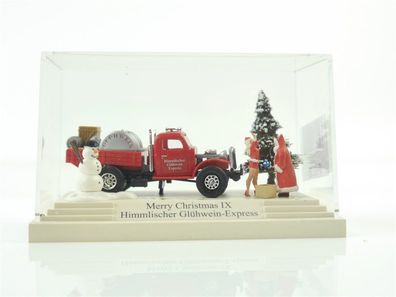 E439a Busch H0 7655 Diorama Merry Christmas IX Himmlischer Glühwein-Express 1:87