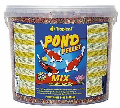 5 Liter Tropical Pond Pellet Mix Premium Teichfutter Fisch Koi