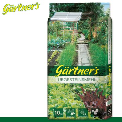 Gärtner’s 10 kg Urgesteinsmehl Bio Mineralien Wachstum Pflege Garten Rasen