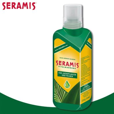 Seramis 500ml Vitalnahrung für Grünpflanzen & Palmen Wachstum Nährstoffe Dünger
