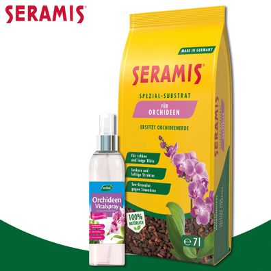 Seramis 2er-Set: Spezial-Substrat für Orchideen + Orchideen Vitalspray