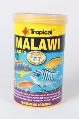 2x Tropical Malawi Flocken Flakes 1000ml Barschfutter Fischfutter Süßwasser