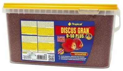 Tropical Discus Gran D - 50 Plus 10 Liter Diskusgranulat