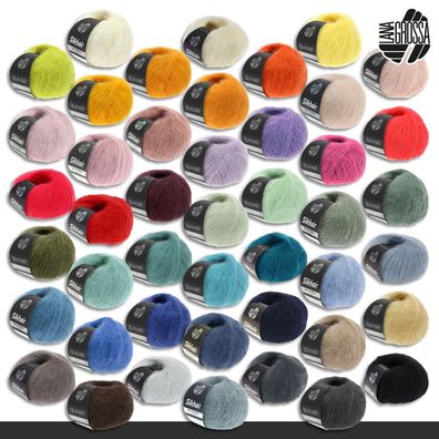 Lana Grossa 25 g Silkhair Mischgarn Wolle 45 Farben zur Auswahl Häkeln Stricken