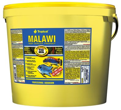 Tropical Malawi Flocken 5 Liter 5000 ml Flockenfutter Mbuna (7,18 €/ Liter)
