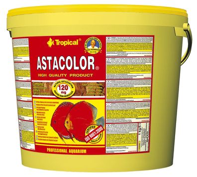 5 Liter Tropical Astacolor Farbflocken (8,80/ L) Farbfördendes Flockenfutter TOP