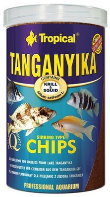 Tropical Tanganyika Chips 1000 ml Fischfutter Cichliden Futter Barsch Afrika