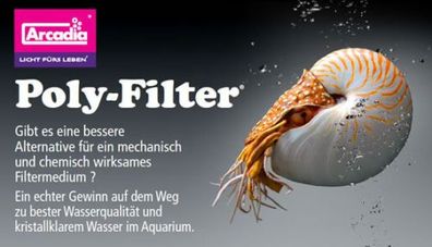 Arcadia Poly Filter Aquaristik Neuheit 30 x 30 cm Filterpad Polyfilter Aquarium+