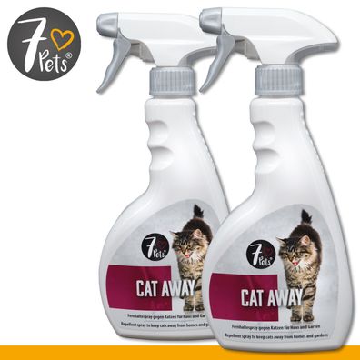Schopf 7 Pets 2 x 500 ml Cat Away | Fernhaltespray gegen Katzen