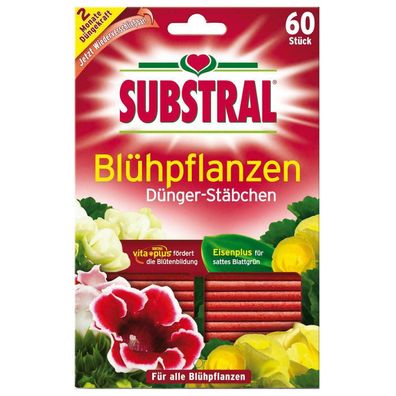 Substral Dünger-Stäbchen für Blühpflanzen 60 Stück NPK-Dünger