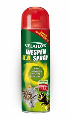 Celaflor Wespen K.O. Spray 500ml Wespennester Bekämpfung Schutz Schuppen Garten