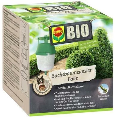 COMPO Bio Buchsbaumzünslerfalle Insektizidfrei Pheromon-Lockstoff für 180 m²