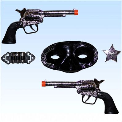 Pistolen Set Kinder Spielzeugpistole für Cowboykostüm Sheriff Pistole Revolver
