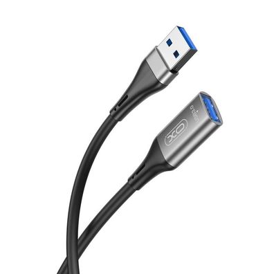 XO NB220 Verlängerungskabel USB 3.0 Kabeladapter USB Kabel Schwarz 2m