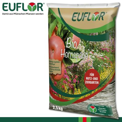 Euflor 2,5 kg Bio Hornspäne Organischer Stickstoffdünger 100% Natürlich