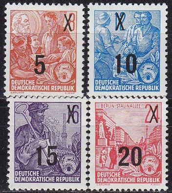 Germany DDR [1954] MiNr 0435 ex ( * */ mnh ) [02] Aufdruck matt