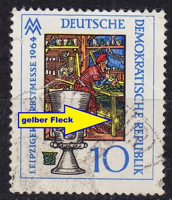 Germany DDR [1964] MiNr 1052 F10 ( OO/ used ) [01] Plattenfehler